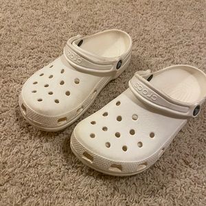 SOLD - White Crocs
